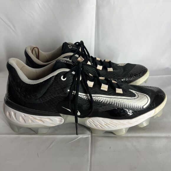 Nike Alpha Huarache Elite 4 MCs Baseball Cleats FD6221-010 Size 13 Black - Picture 2 of 10